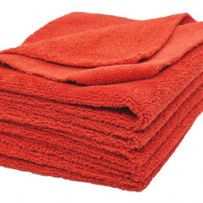 Микрофибра двухсторонняя 40x40, 400 gsm, без краев, красная A302 Microfibre Cloth Red