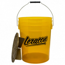 Прозрачное ведро для мойки автомобилей с сепаратором (салатовое) 20л LERATON BUCKET BW5
