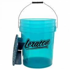 Прозрачное ведро для мойки автомобилей с сепаратором (бирюзовое) 20л LERATON BUCKET BW4