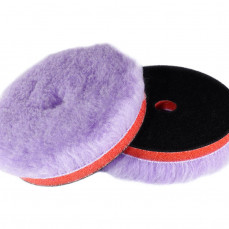 130 мм - Полировальник шерстяной на Поролоне RO (ворс 23мм) А302 PURPLE WOOL PAD RO (interface)