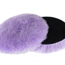 155 мм - Полировальник шерстяной на Липучке RO (ворс 23мм) А302 PURPLE WOOL PAD RO (velcro)